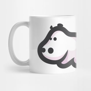 Cute Hippo Cartoon Drawing Mug